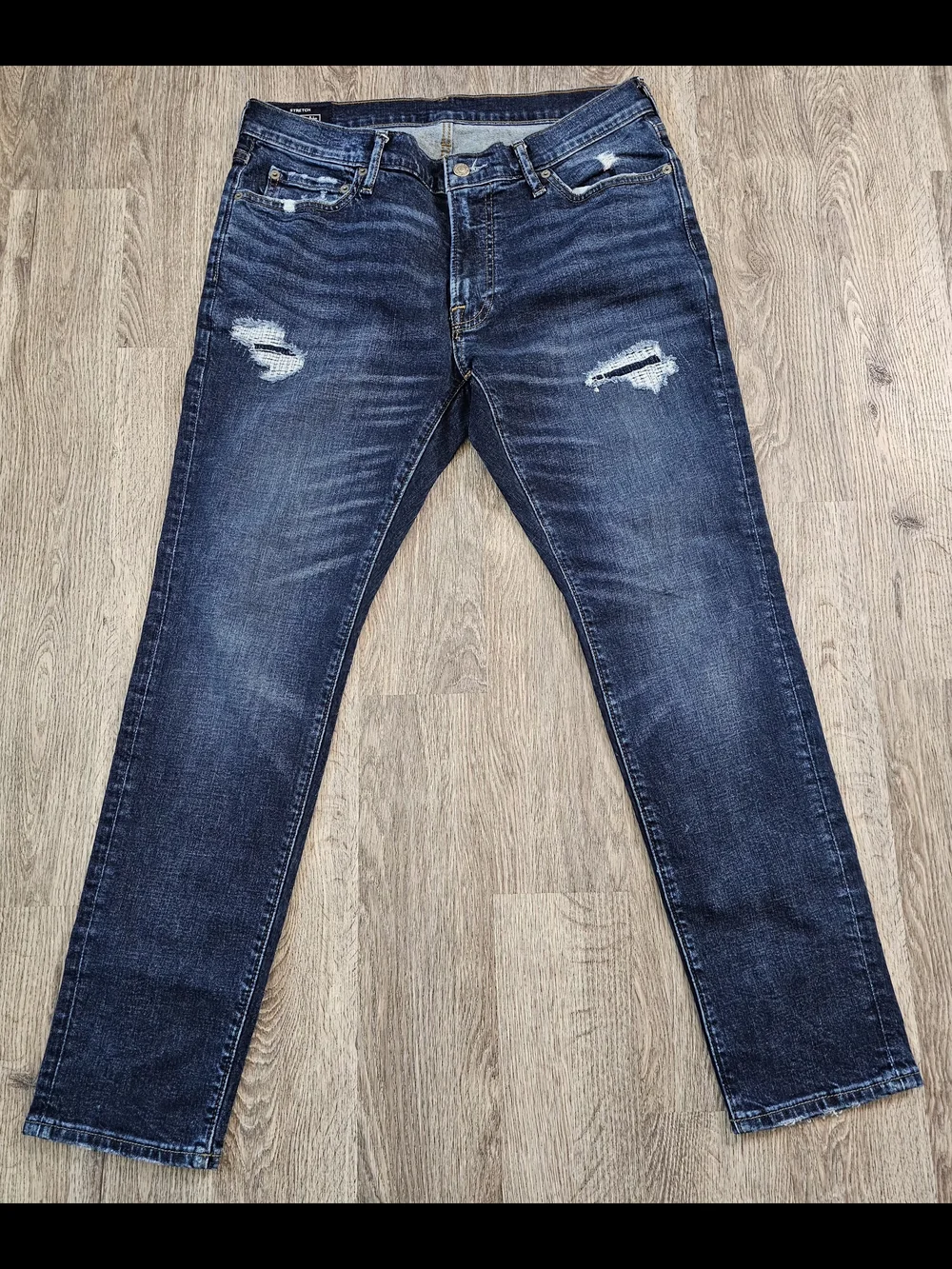 Abercrombie & Fitch Men's Dark Wash Slim Straight Jeans Size 34/30 Like New